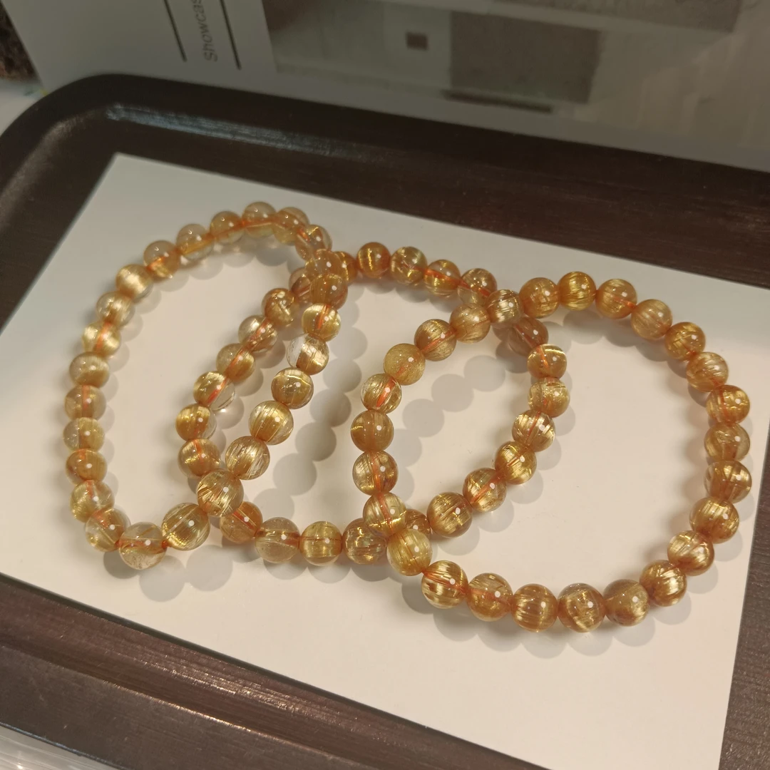 【小院甄选】金发晶单圈手链约7mm 多样性发一件 357EXL