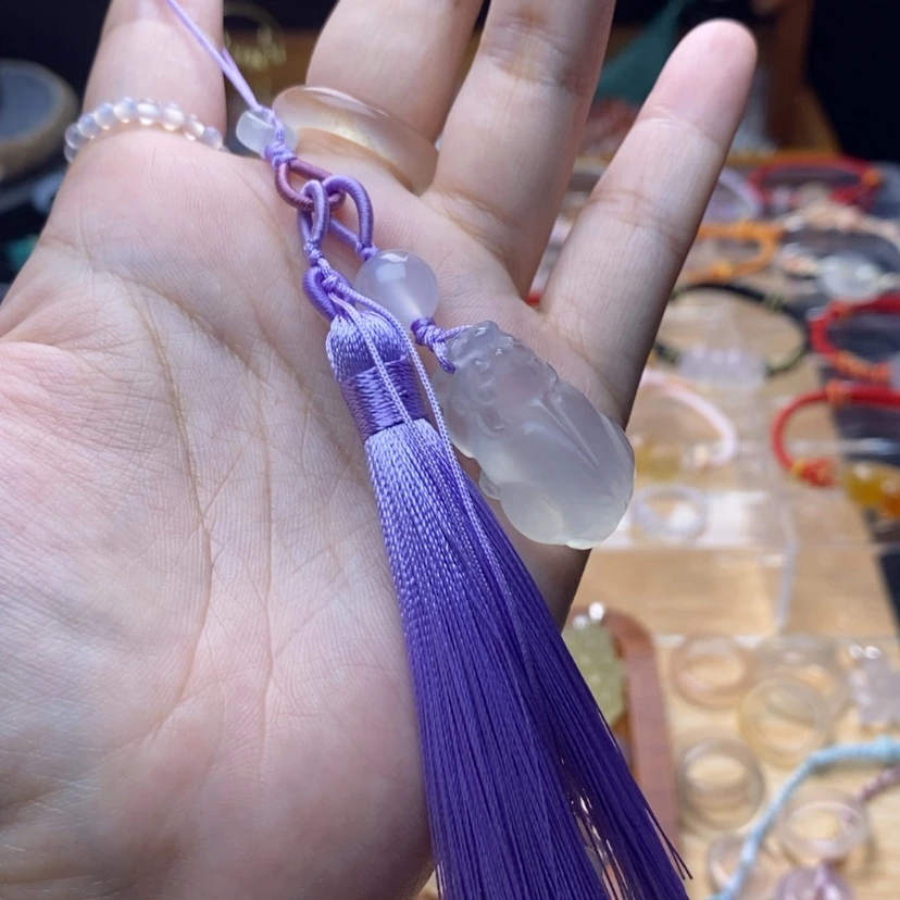 【闪购商品】玛瑙/玉髓手串未镶嵌降***璃