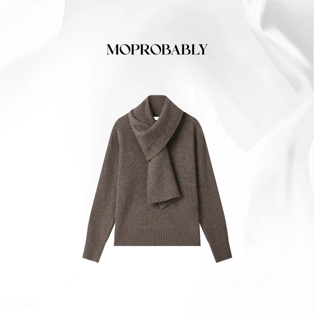 Moprobably贝贝「香榭秋物」“羊毛+牦牛绒”时尚针织衫B5376049