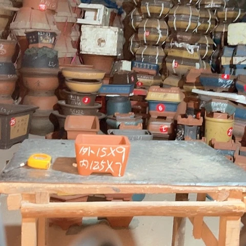 紫砂花盆四方一个