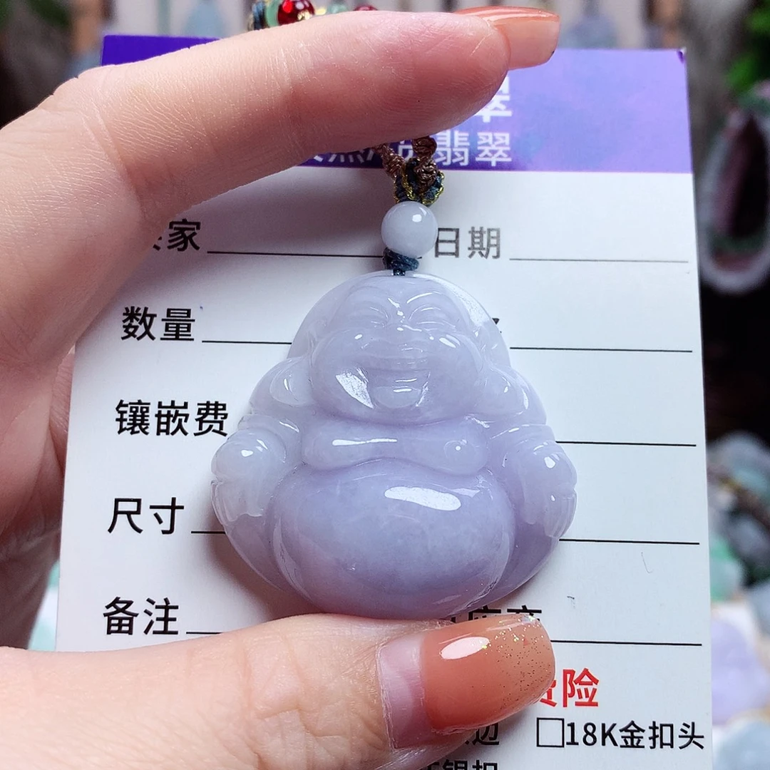 颈饰未镶嵌翡翠佛公06
