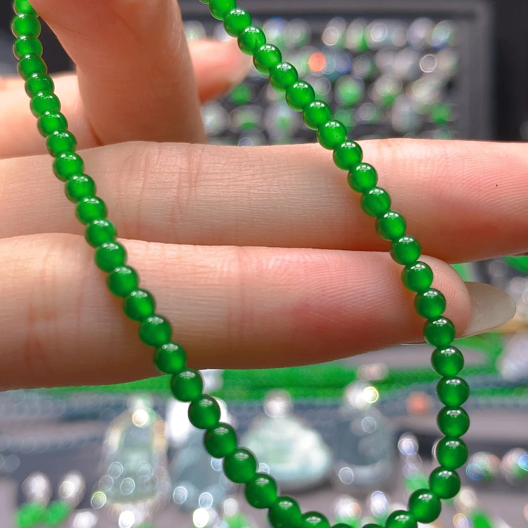 翡翠未镶嵌耳饰天然翡翠