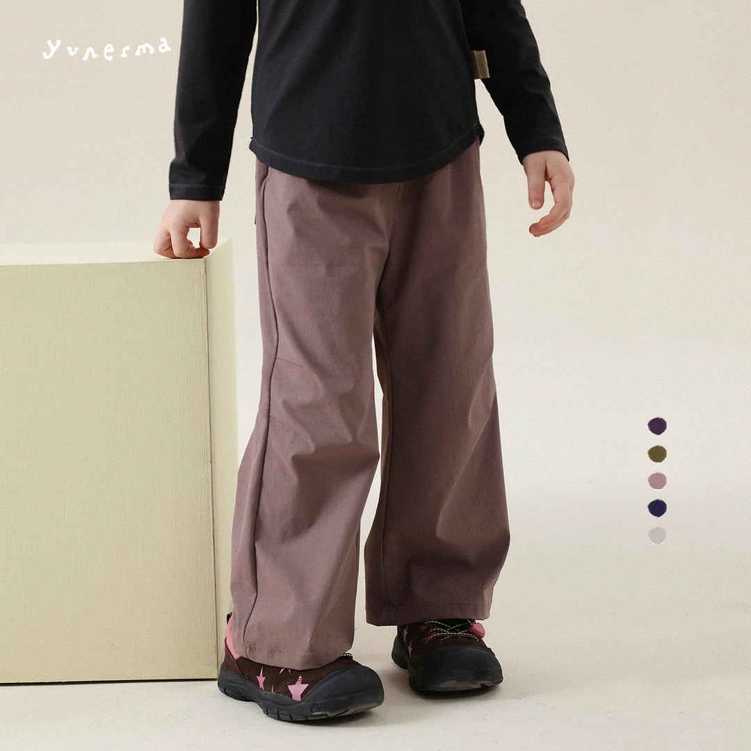 允儿妈女童秋季新款百搭户外山系运动裤宝宝时尚休闲裤儿童长裤潮