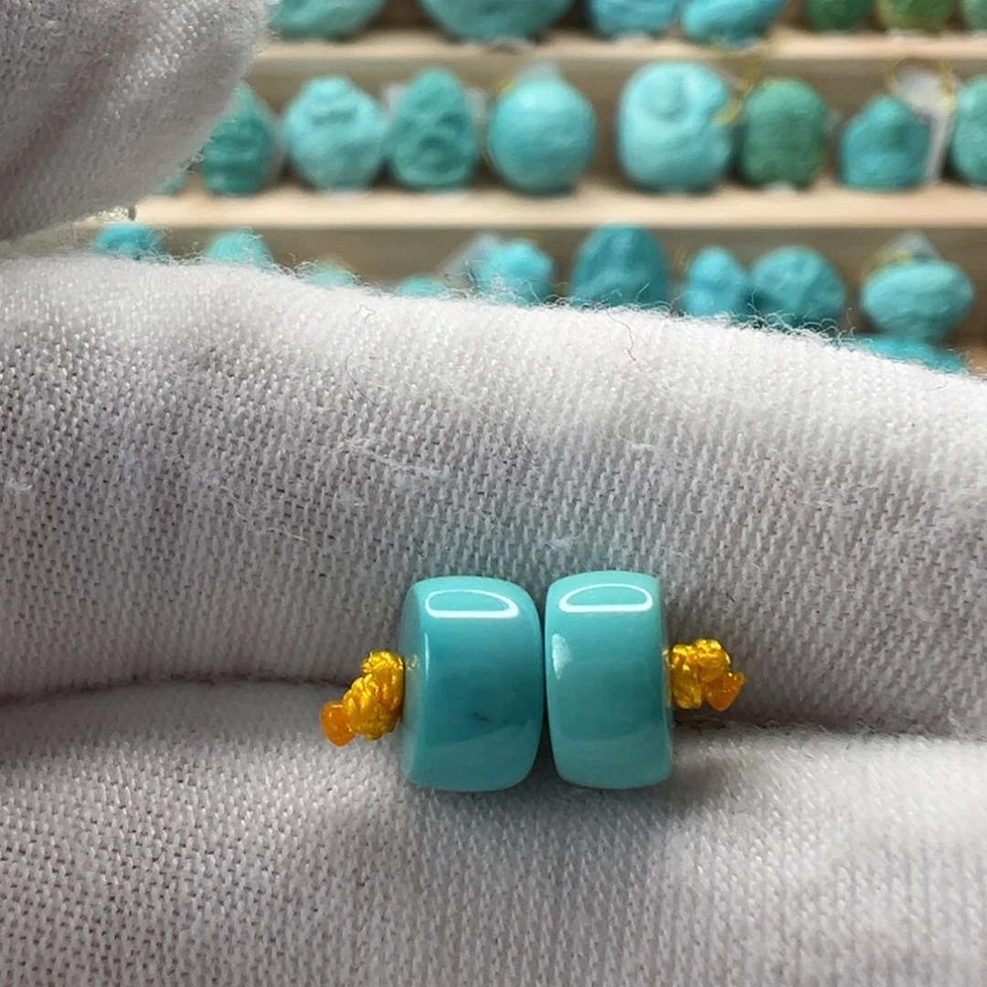 未镶嵌绿松石直切珠7.5x4.1mm