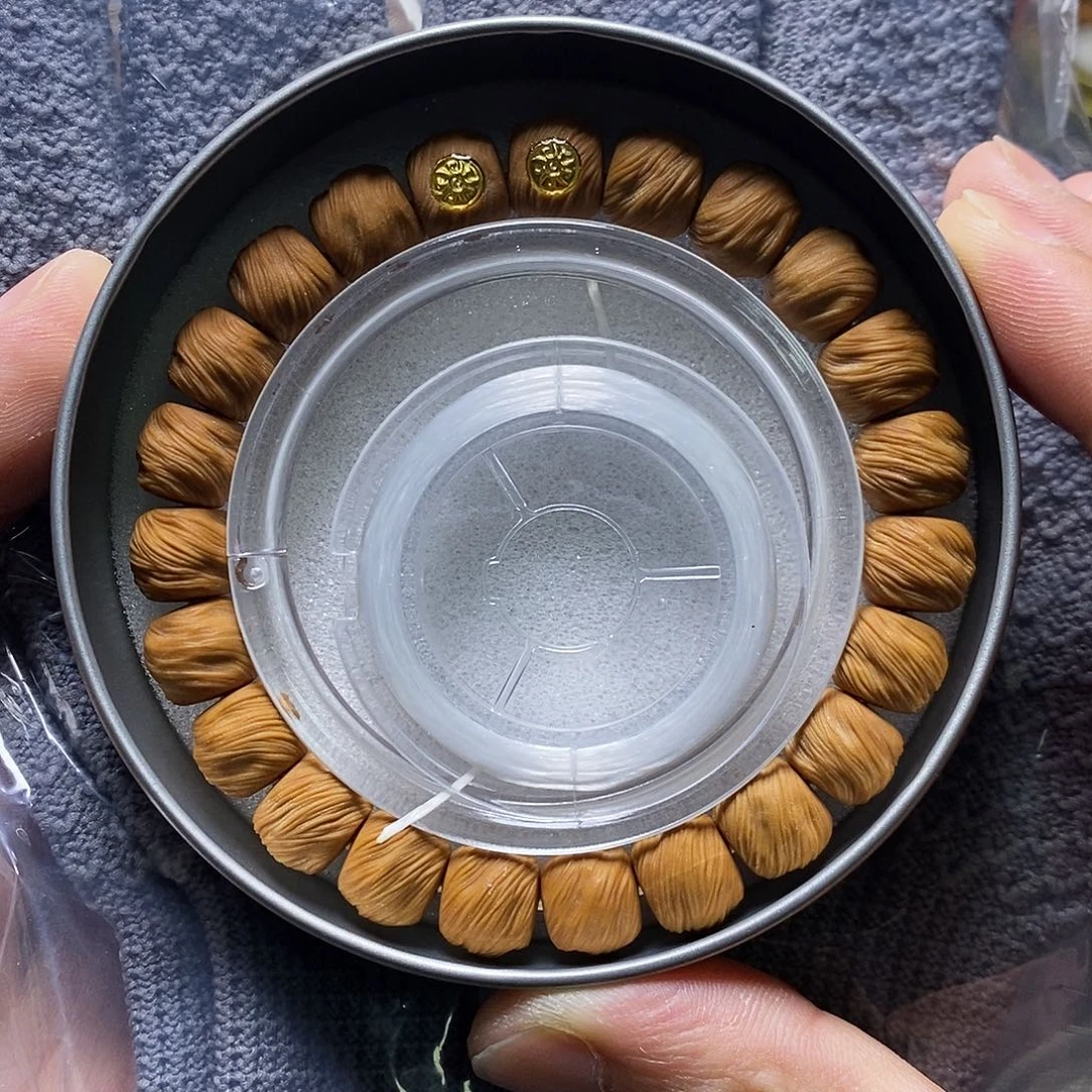 猴头核桃手串双18k金标毕业鬼印无相尺寸11左右全品2号