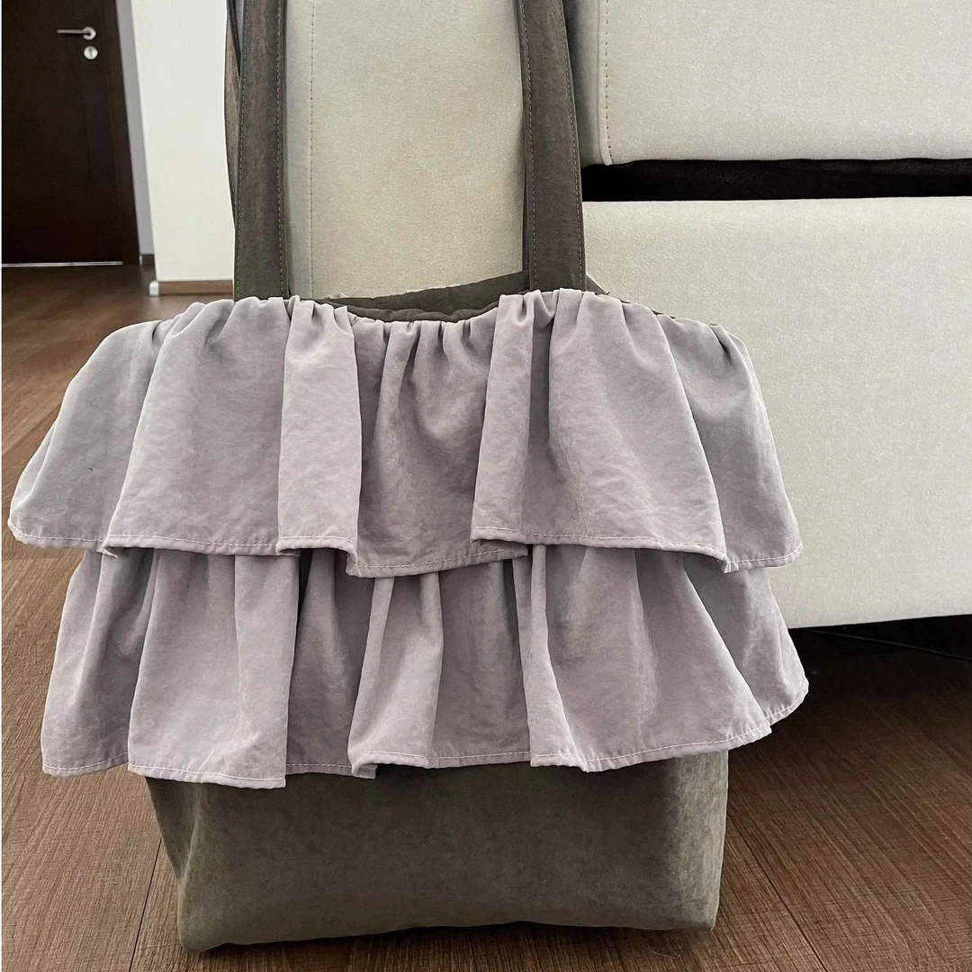 脸红布布 可盐可甜单肩斜挎两背花苞包韩系ins风可爱大容量自制款