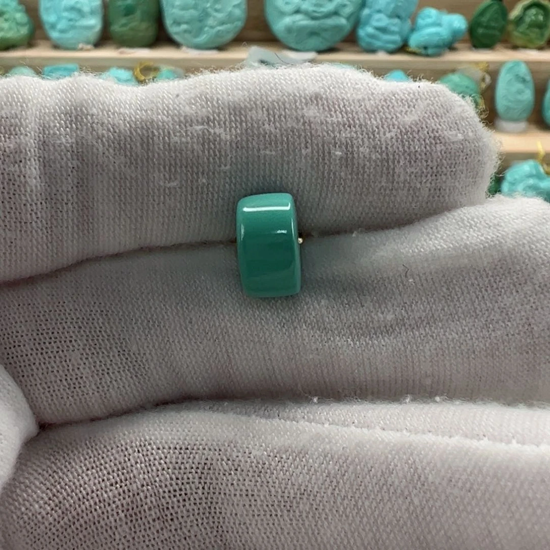 未镶嵌绿松石直切珠9.5x5.4mm