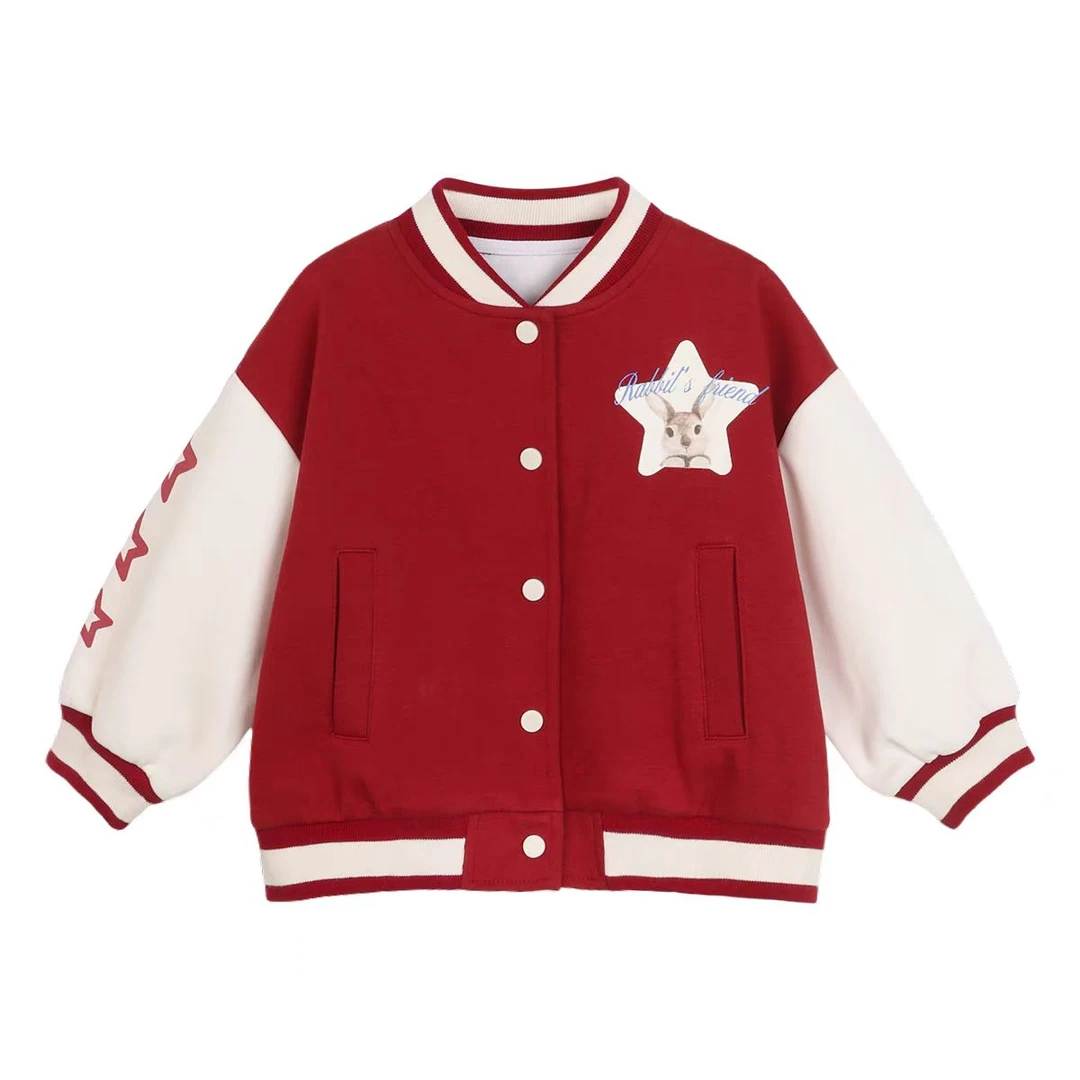 儿童外套女中小童小兔子棒球服X27