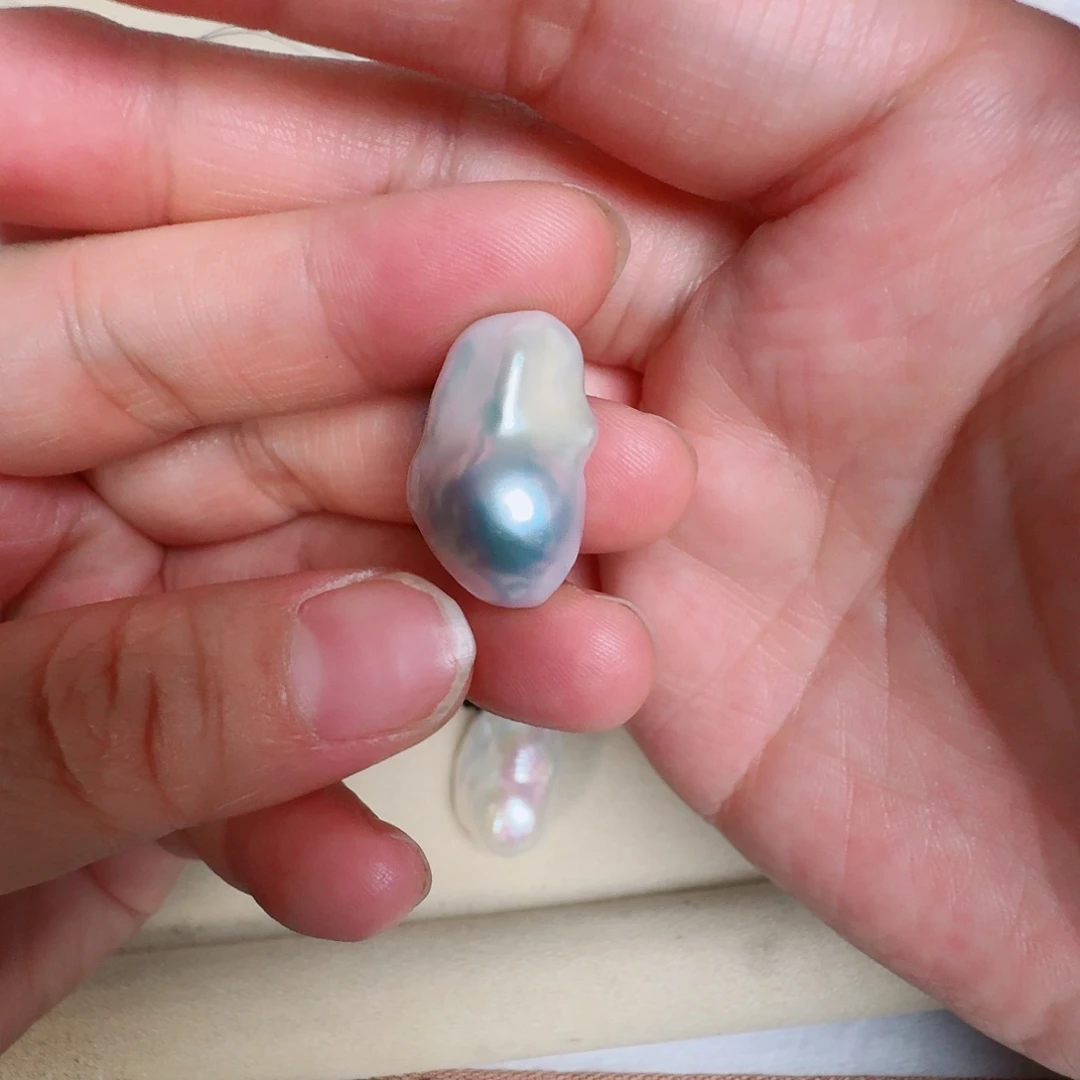 淡水珍珠银S925镶嵌颈饰大****伞