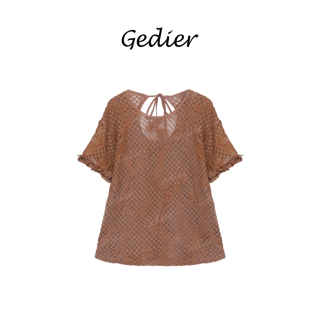 【歌蒂尔】气质休闲宽松百搭短袖T恤 TG520886Y