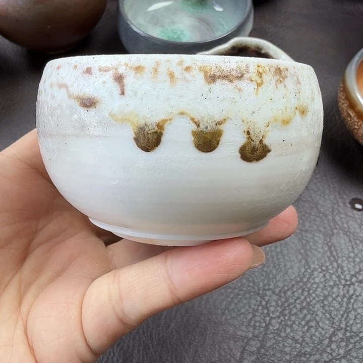 手工手作柴烧主人杯
