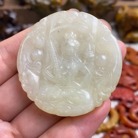 未镶嵌蛇纹石玉颈饰102