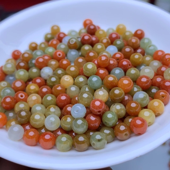 散珠翡翠卡5.8鸳鸯红多宝50个