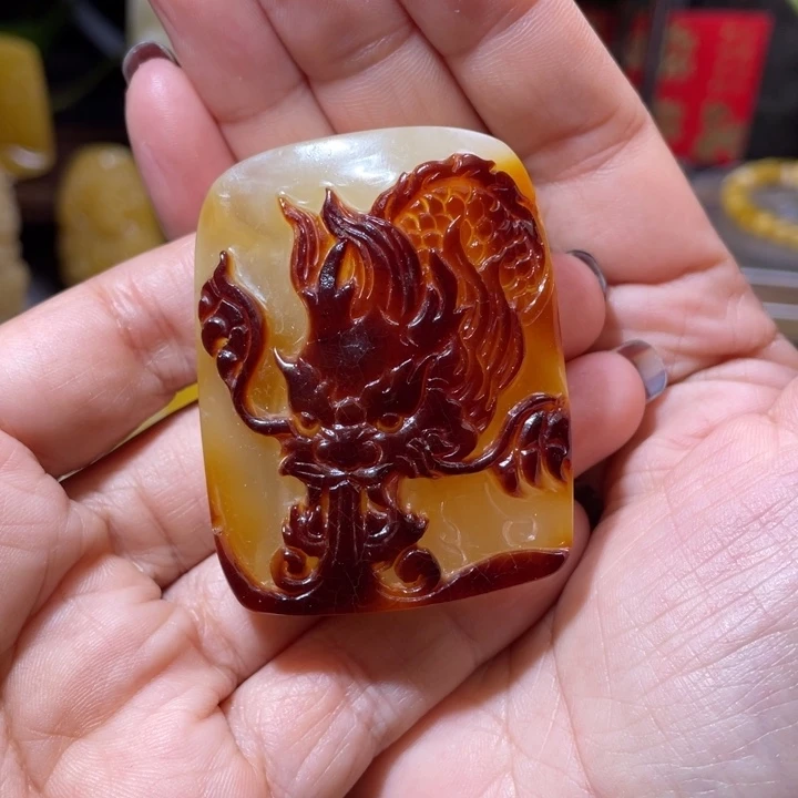 琥珀吊坠(不含链)未镶嵌