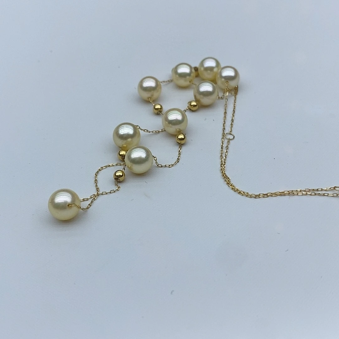 海水珍珠颈饰18K金镶嵌