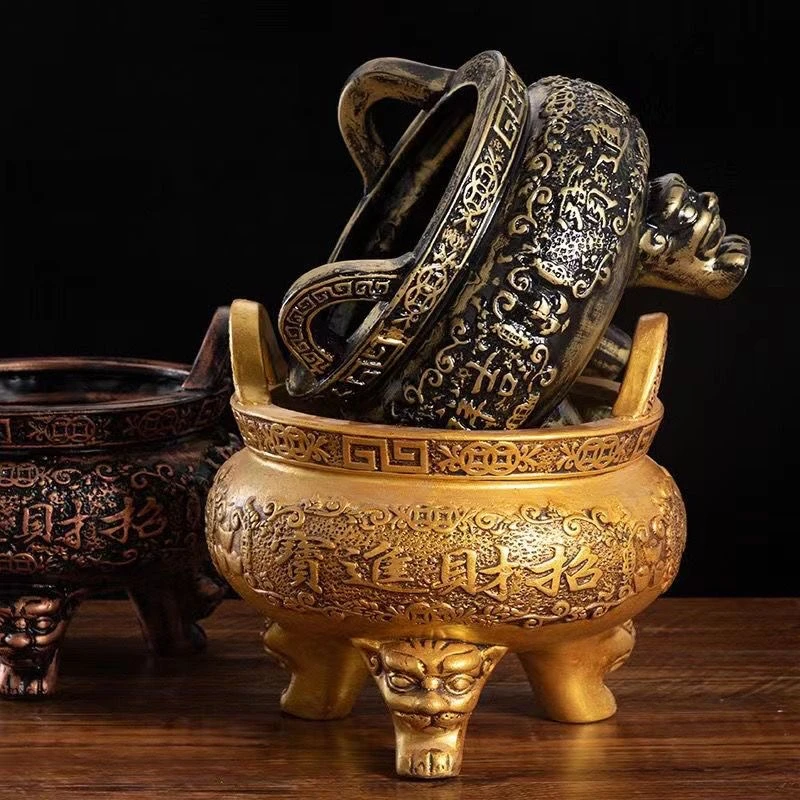 陶瓷供佛寺院供奉供佛祠堂佛堂室内家用上香烧香祭拜大号佛具香炉
