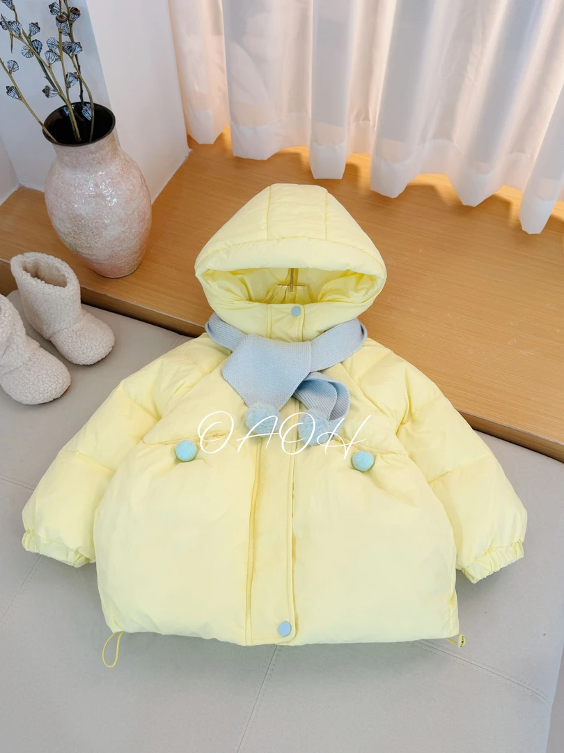 OAOH冬季女中大童棉服儿童卡通可爱棉袄夹棉棉衣W8122