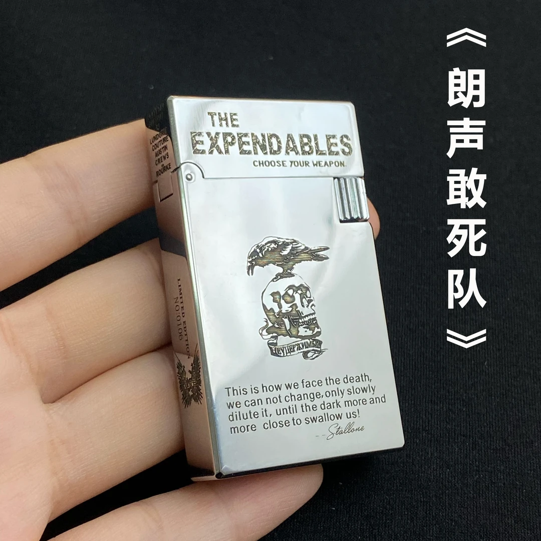 【朗声镀铬敢死队】纯黄铜煤油打火机开盖钢音清脆男士送礼收藏