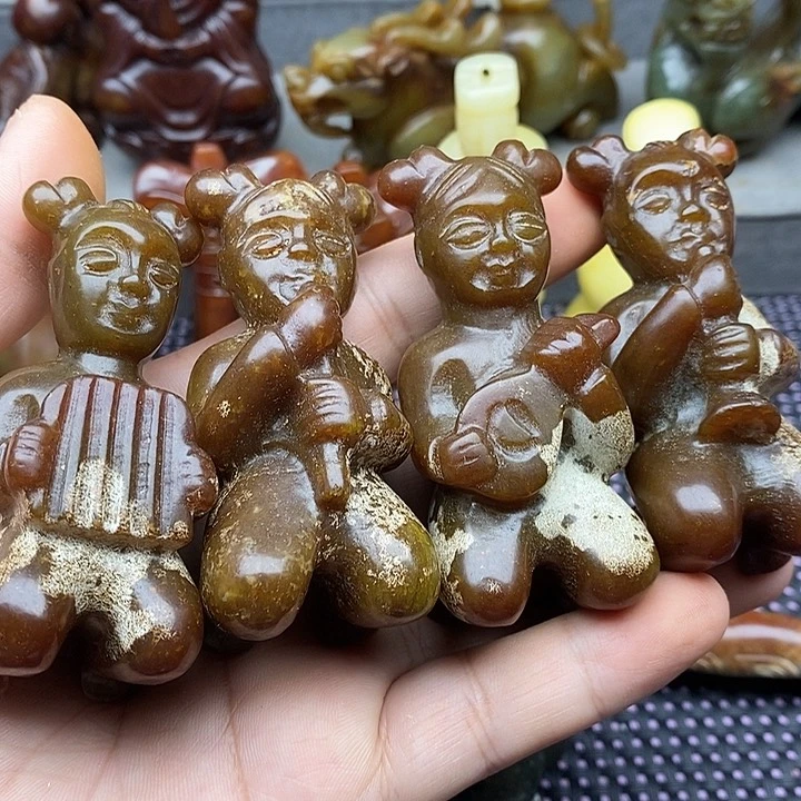 未镶嵌蛇纹石玉颈饰