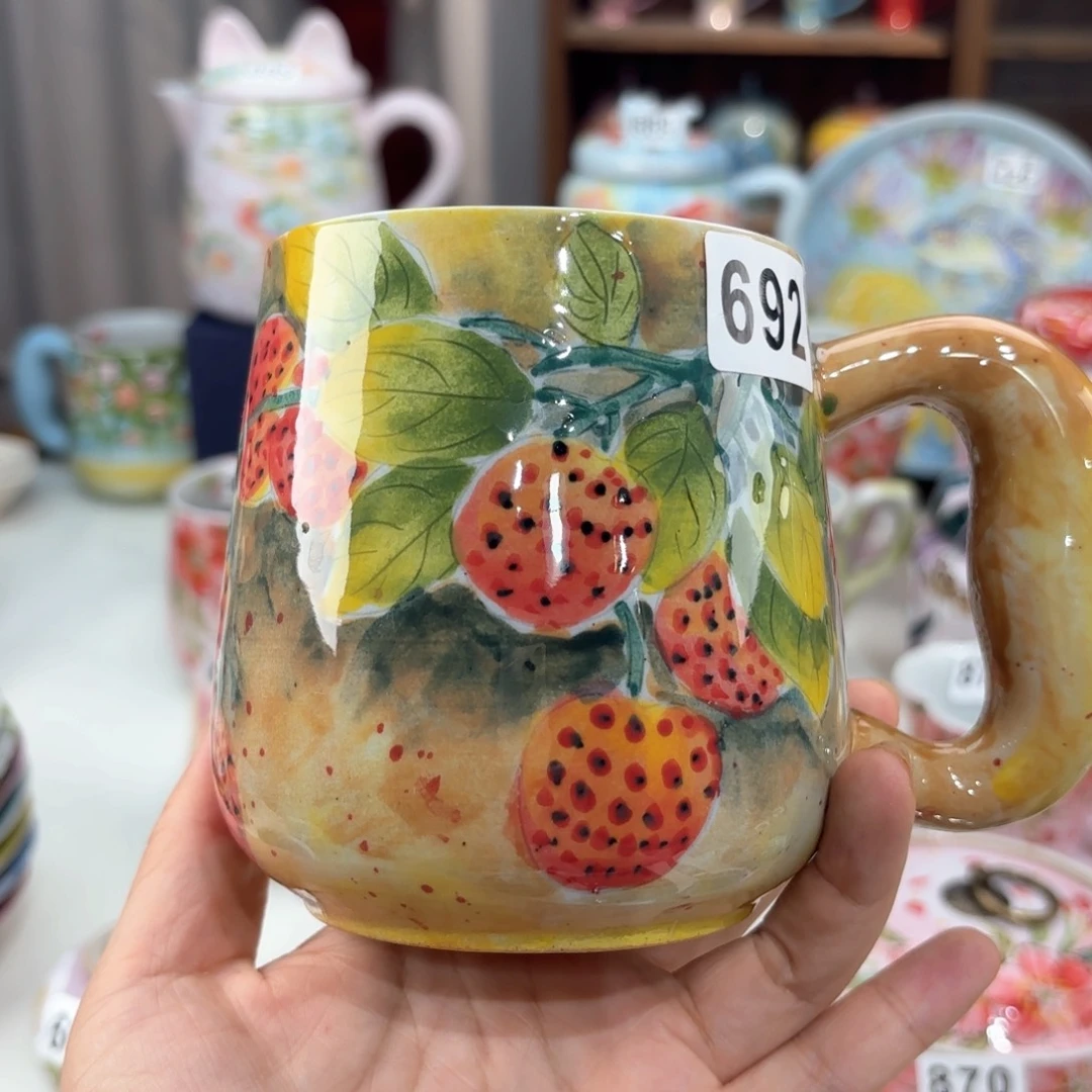 景德镇手绘高温釉下彩陶瓷茶具