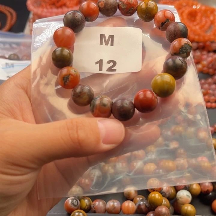 南红玛瑙未镶嵌多样性发货默认微瑕称重12mm