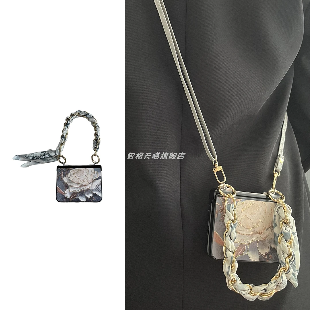 花朵适用华为pocket2手机壳purax小米mixflip2折叠屏magicvflip2