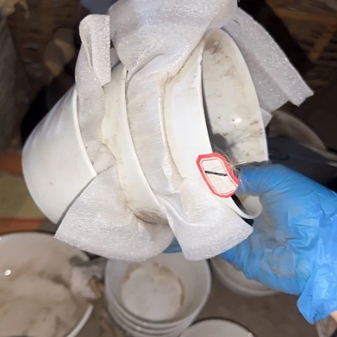 瓷片国营厂库存微瑕11厘米1