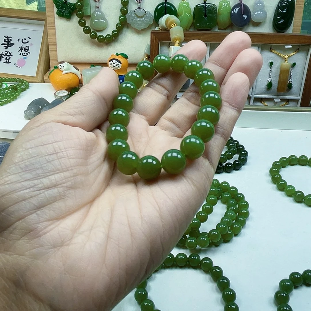 一***豆和田玉未镶嵌吊坠(不含链)