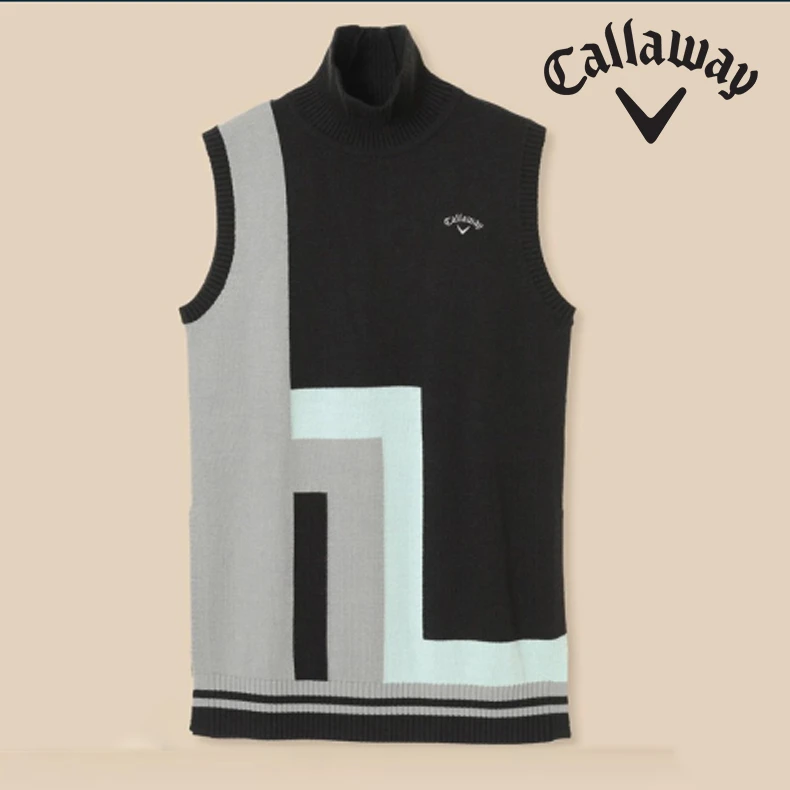【断码清仓】Callaway春秋女士高尔夫时尚针织长款背心C22219202