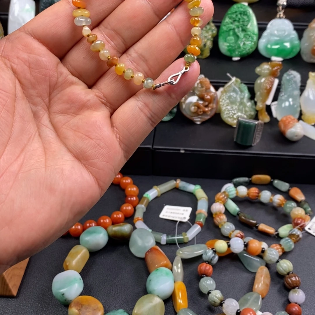 翡翠未镶嵌手串随行