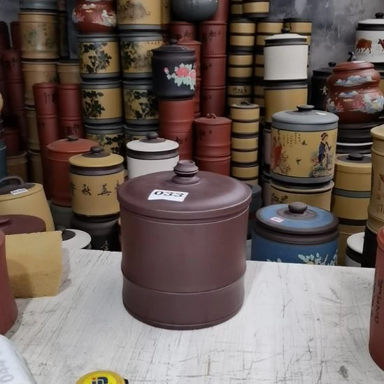 紫砂茶叶罐茶叶罐两斤装老紫泥033