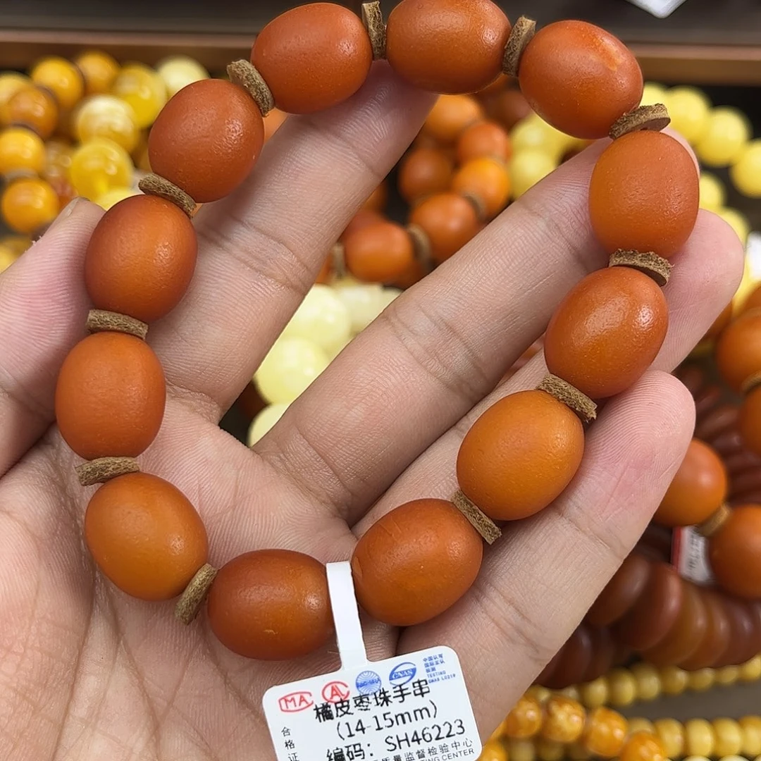 未镶嵌琥珀手串蜜蜡
