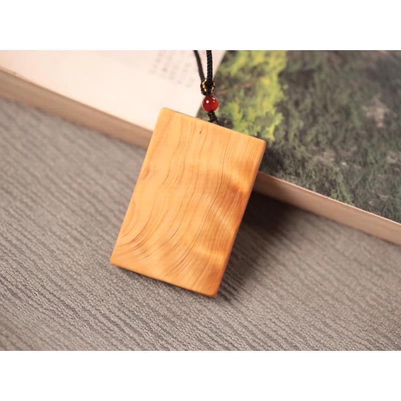 柏木【无事牌】吊坠尺寸4x6x1cm多样性随机发一个