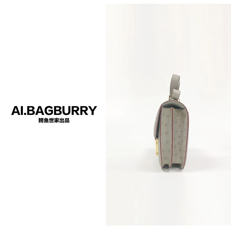 AI.BAGBURRY2025上新好物真鸵鸟皮斜挎包