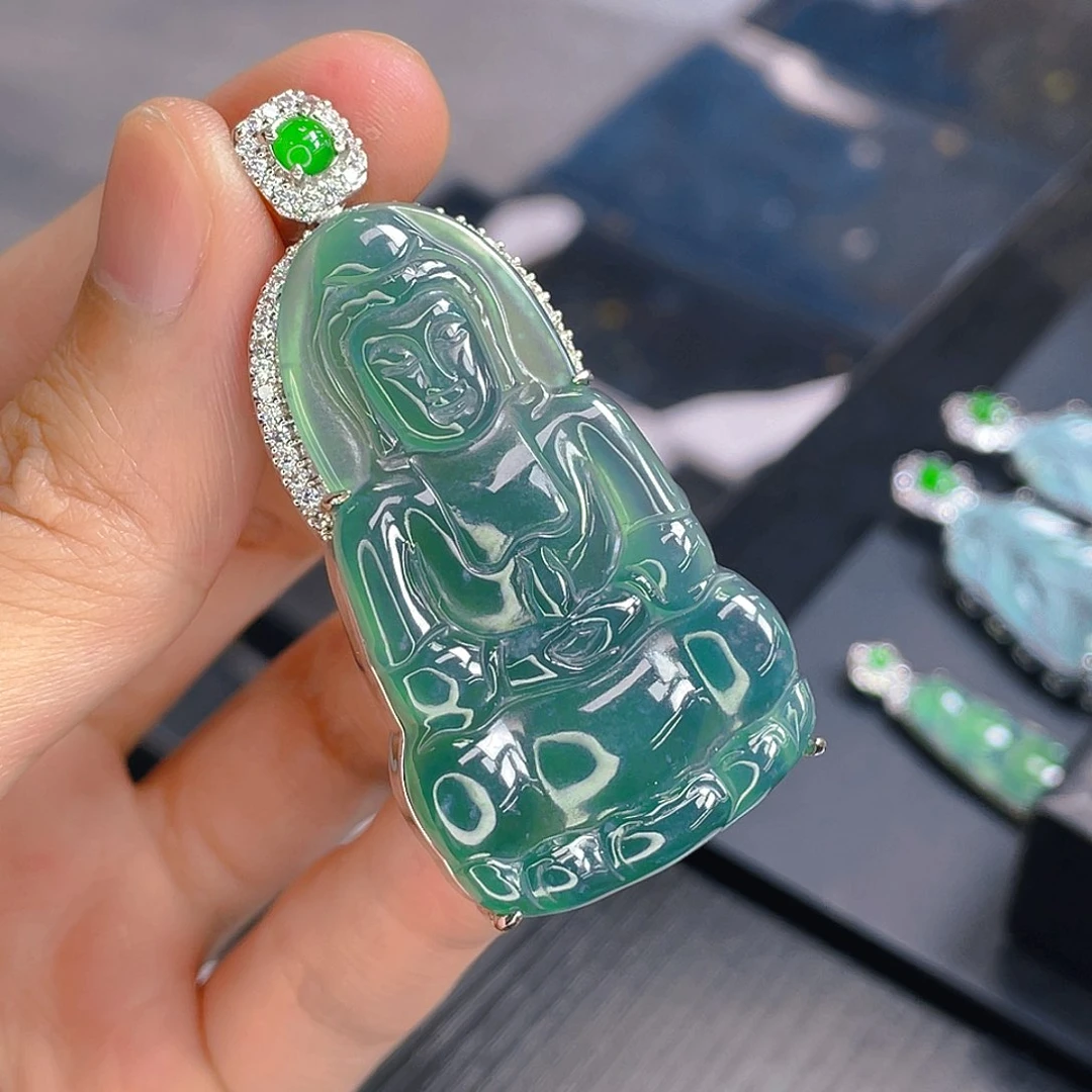 翡翠未镶嵌吊坠(不含链)