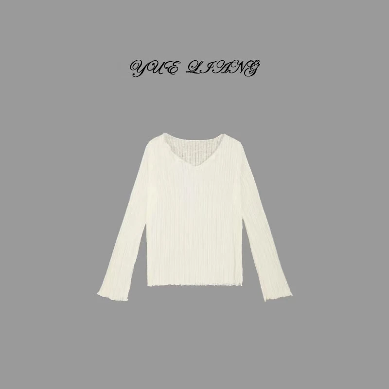 UA薄款微透防晒长袖T恤女宽松上衣夏