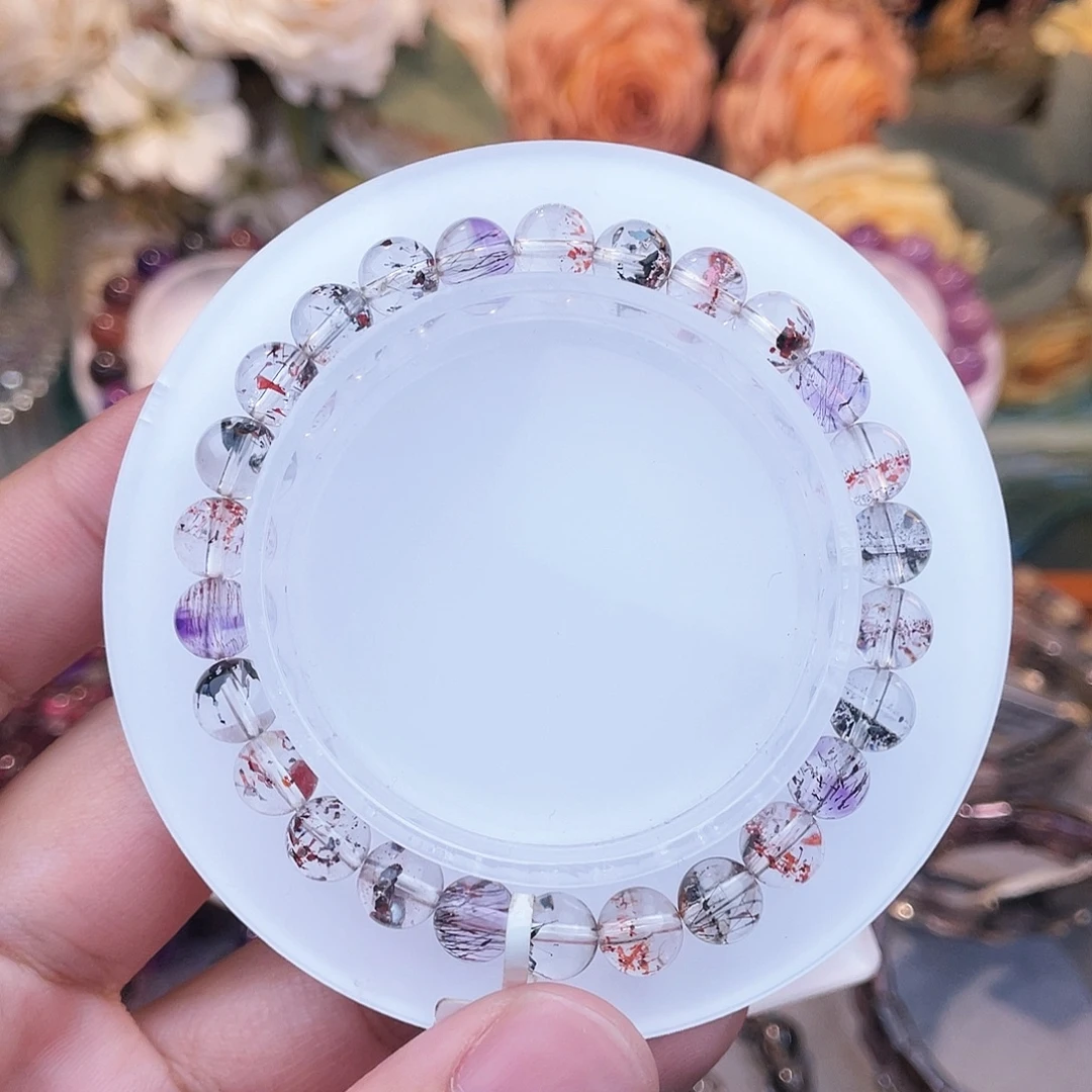 水晶手串未镶嵌毒液超七7m