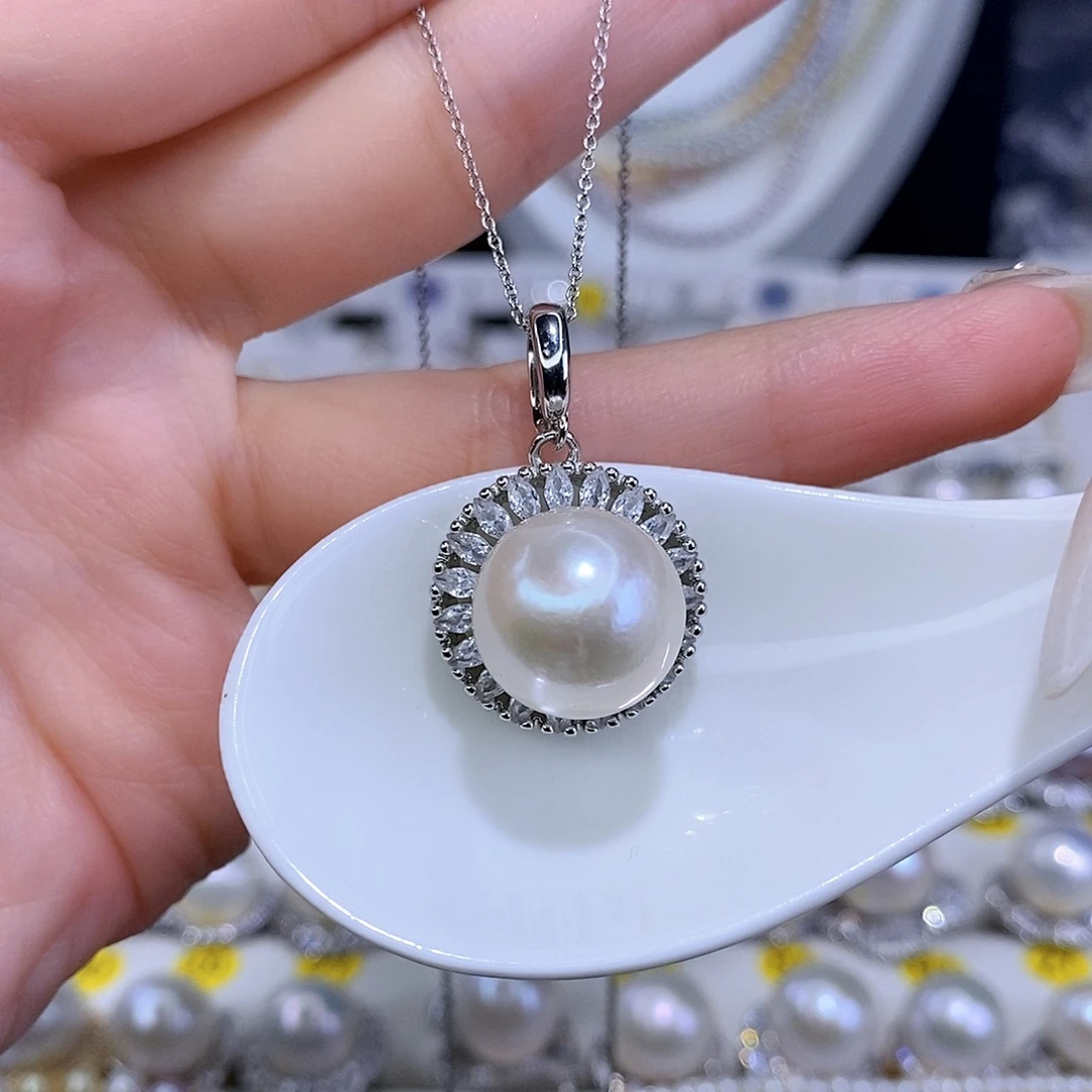 颈饰合金淡水珍珠F