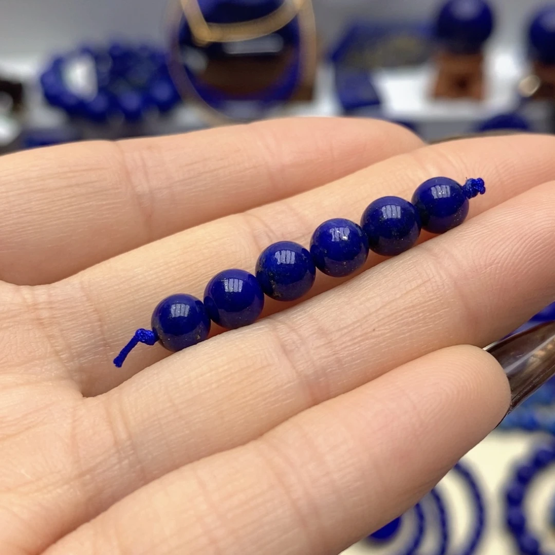 青金石未镶嵌隔珠6mm