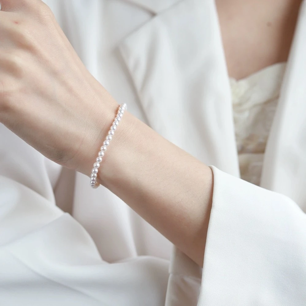 淡水无核时尚气质百搭珍珠手链6-7mm（非基地不带证）