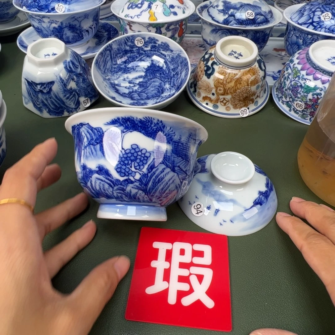 景德镇纯手工纯手绘茶具木木94