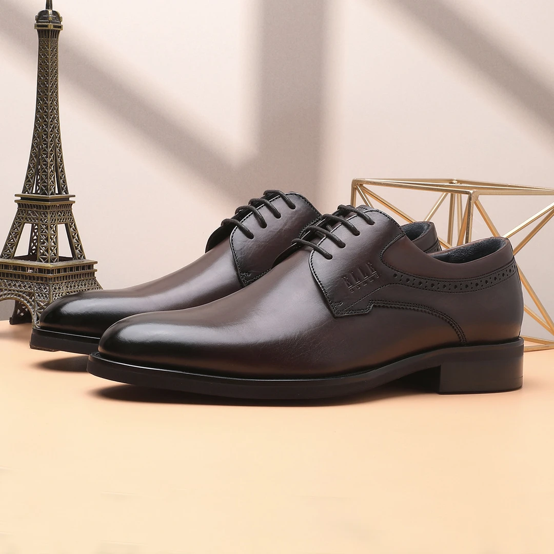D009-男士皮鞋正装系带商务德比鞋皮鞋213319348