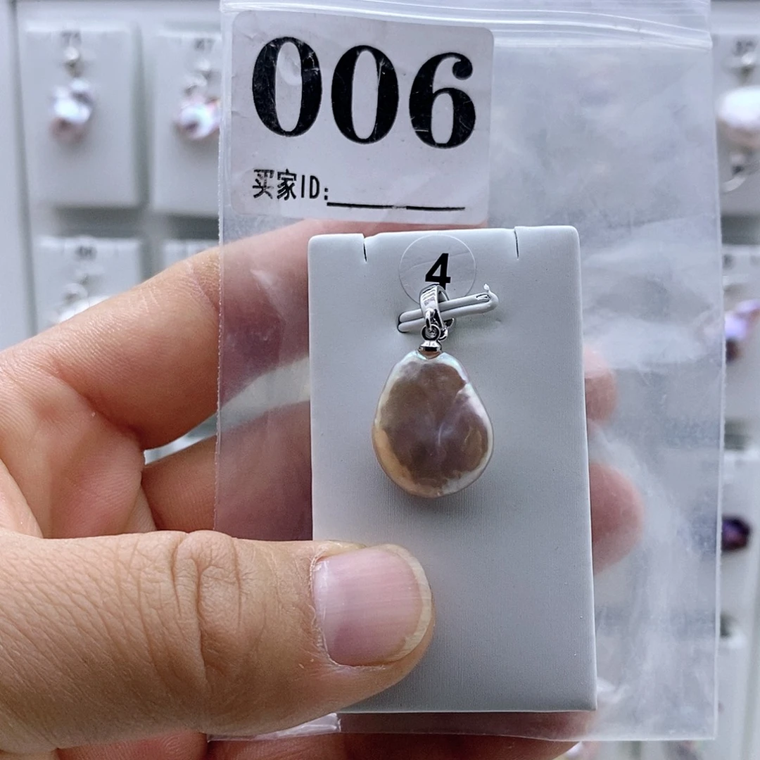 银S925镶嵌淡水珍珠颈饰