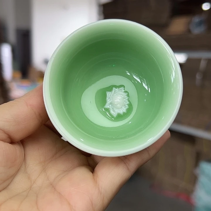 龙泉云间青瓷小米茶器