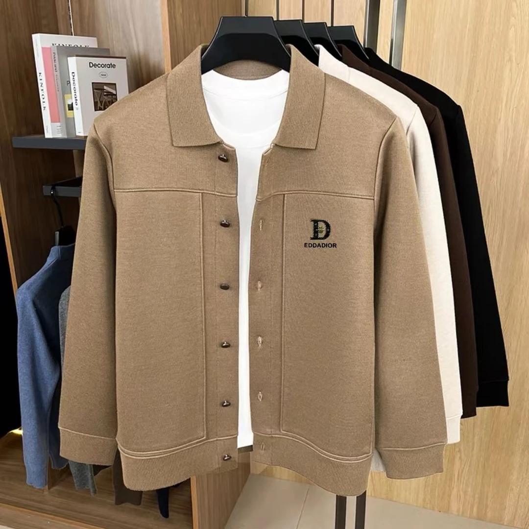 【EDDADIOR】专柜正品法国高奢金蜜蜂绵羊毛外套秋冬新款休闲夹克