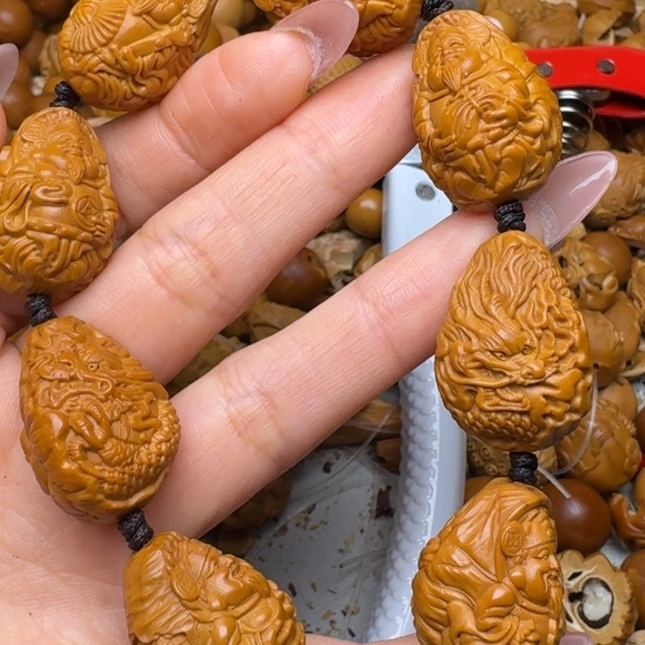 橄榄核手串/手链九龙财神