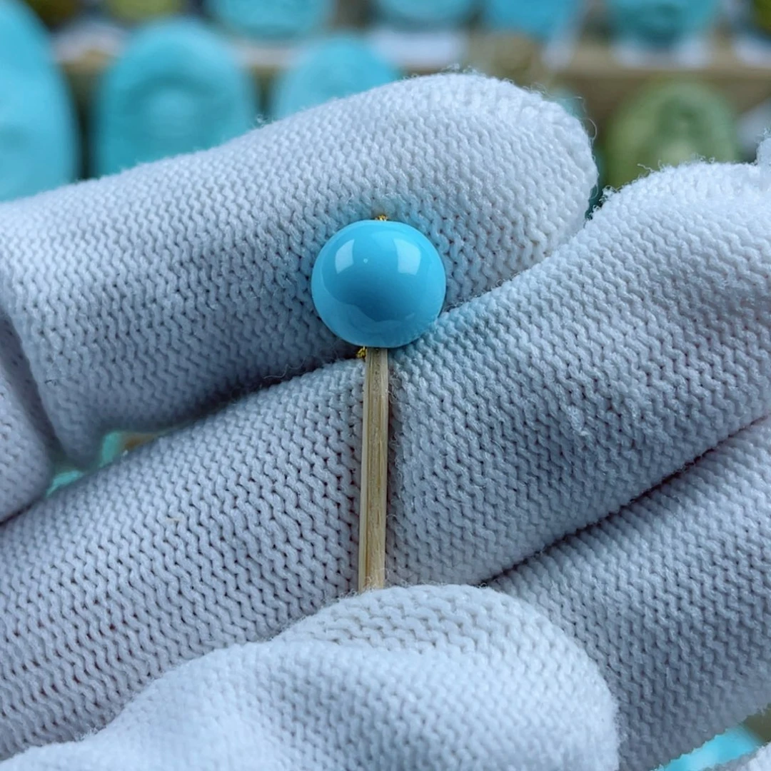 绿松石未镶嵌珠宝奇石9mm