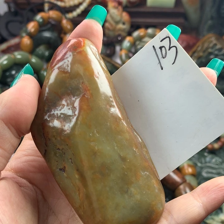 岫岩河磨玉（透闪石质玉）把件未镶嵌