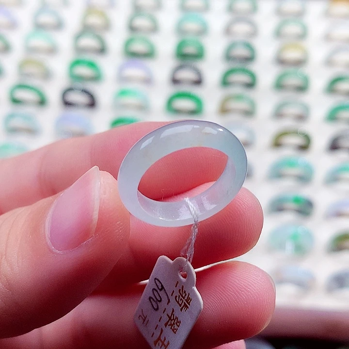 翡翠未镶嵌戒指11-12号