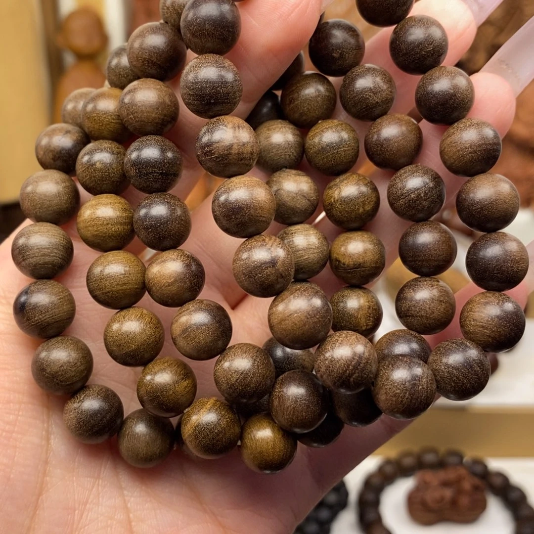 檀香木手串/手链迈索尔老山檀香1.0黑肉奶香，瑕